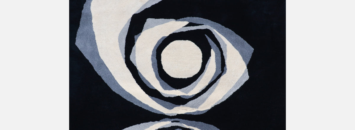 Post Modern "Sunhooks" Abstract Wool Tapestry Wall Art