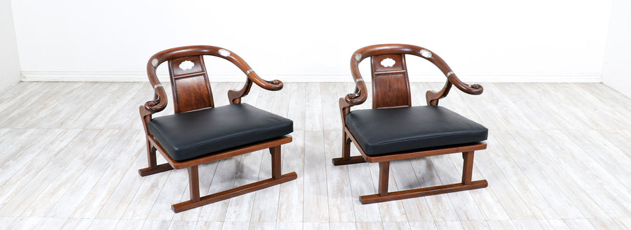Mid-Century Modern "Far East Collection" Arm Chairs by Baker