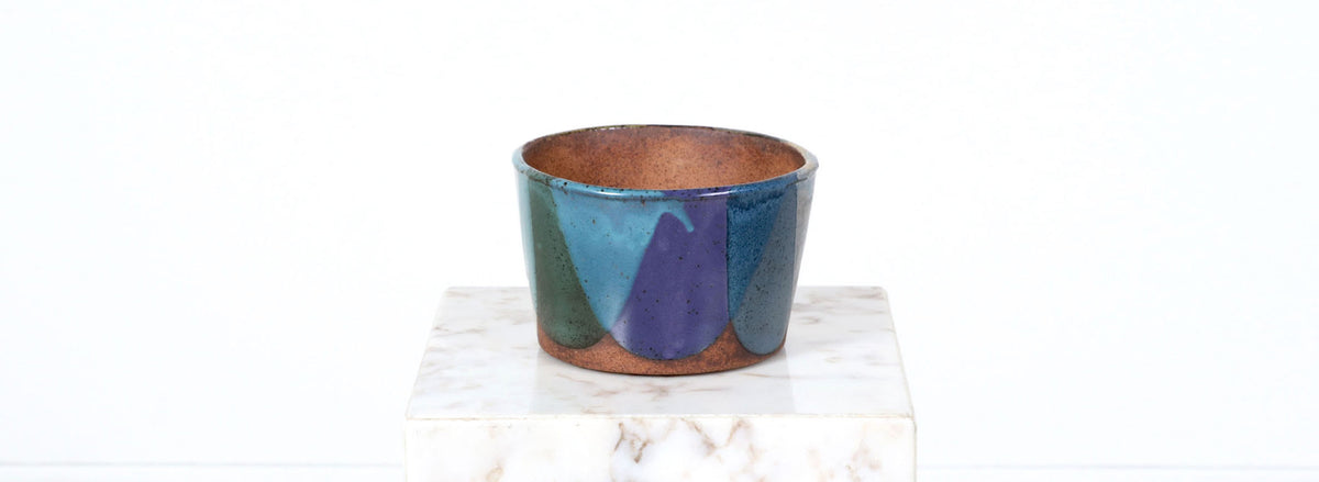 David Cressey Pro Artisan Flame Glaze Stoneware Vase