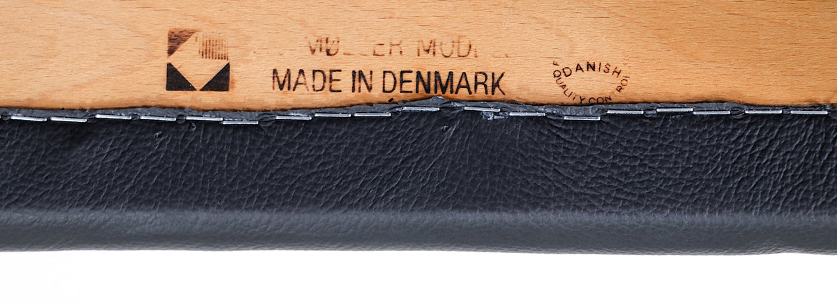 Niels Møller Model-71 Leather & Teak Arm Chairs for J.L. Møllers