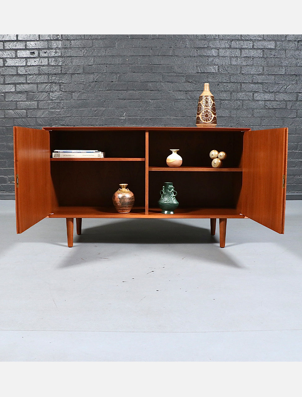 Danish Modern Teak Credenza by Christian Linneberg