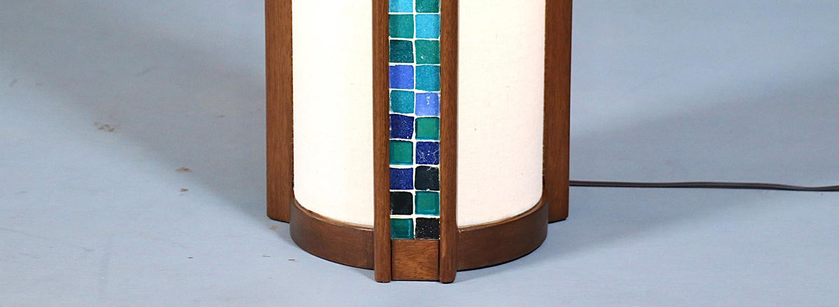 John Keal Mosaic Tile Floor Lamp for Modeline of CA