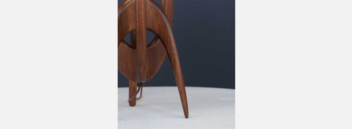John Keal Sculptural Trident Table Lamp for Modeline of California
