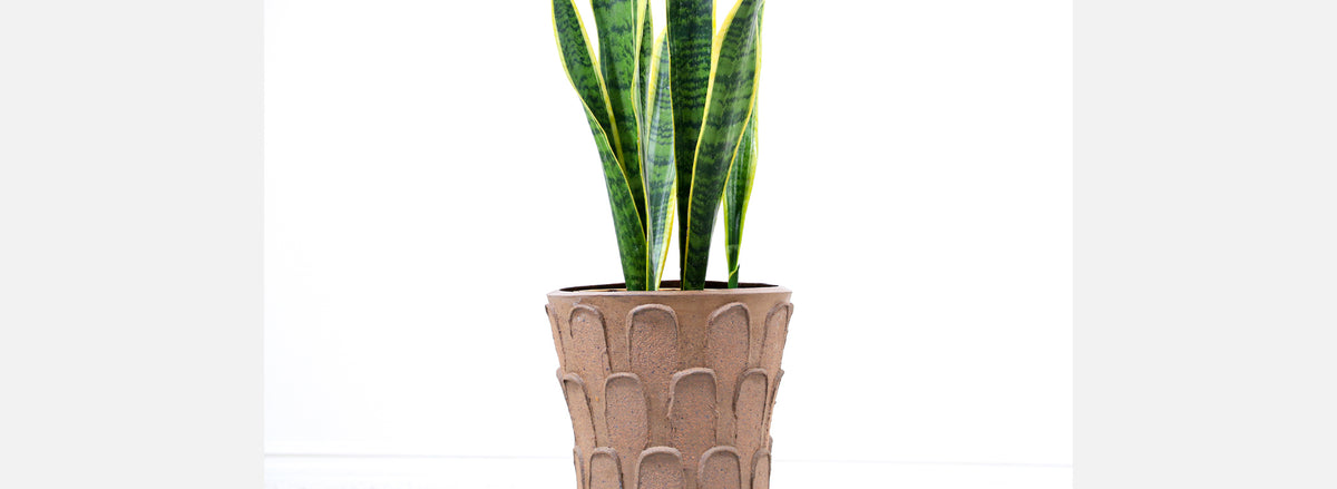 David Cressey "Leaf" Pattern Studio Stoneware Planter for Architectural Pottery
