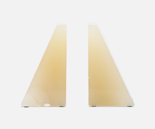 Mid-Century Modern Alabaster Bookends 