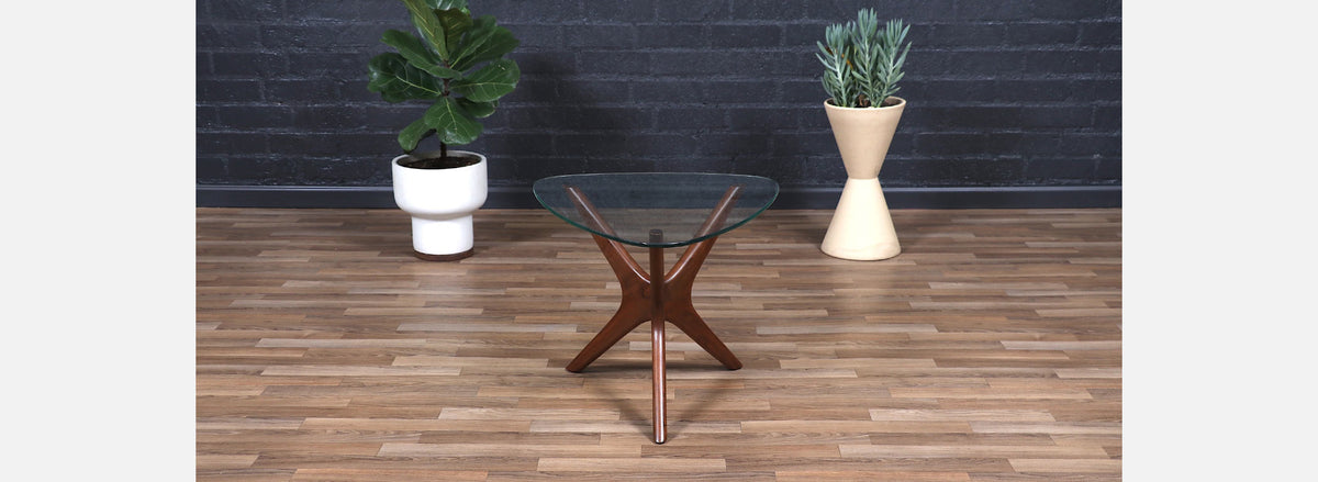 Adrian Pearsall "Jax" Sculpted Walnut Side Table