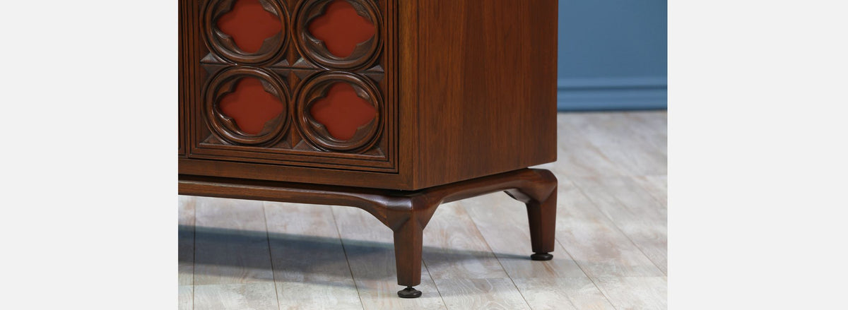 Maurice Bailey Cabinet w/ Leather Front Doors for Monteverdi-Young