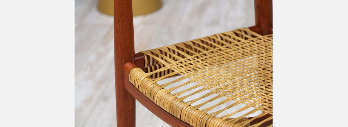 Hans J. Wegner “Round” Caned Arm Chair for Johannes Hansen