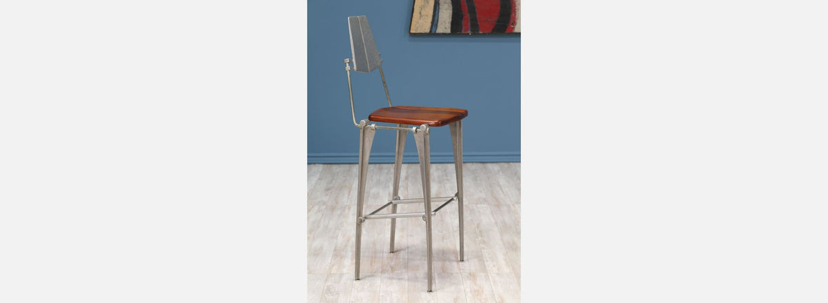 California Modernist Aluminum Bar Stools by Robert Josten