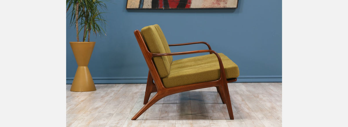 Adrian Pearsall Walnut Sofa for Craft Associates