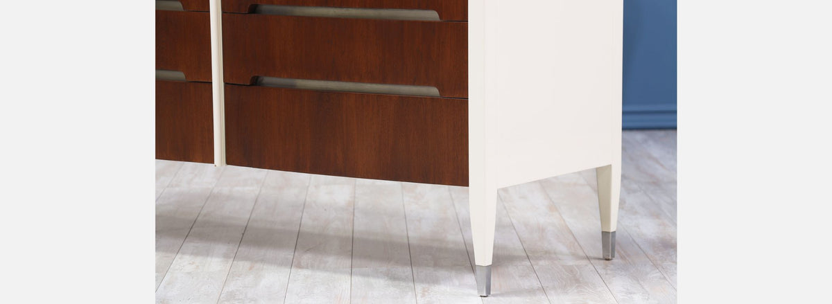 Two-Tone Lacquer & Walnut Dresser by Sligh Lowry