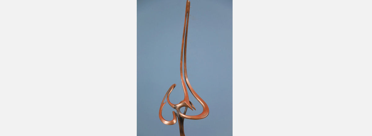 Bob Bennett Bronze Abstract Sculpture 