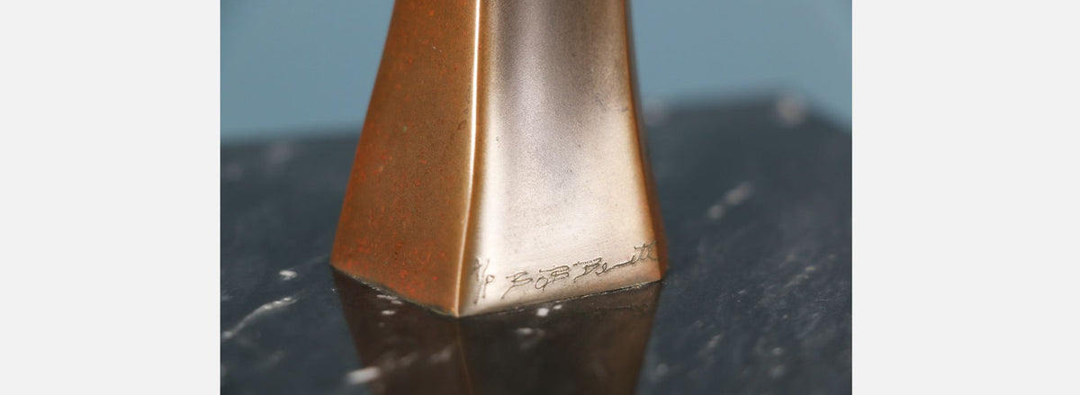 Bob Bennett Bronze Abstract Sculpture 