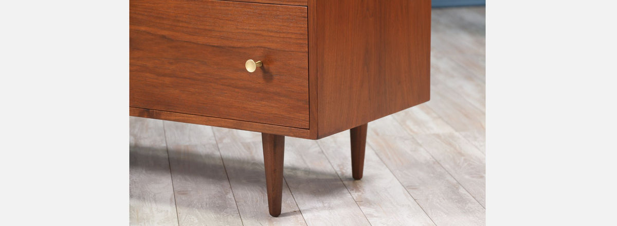 Milo Baughman 6-Drawer Walnut Dresser for Glenn of California 2