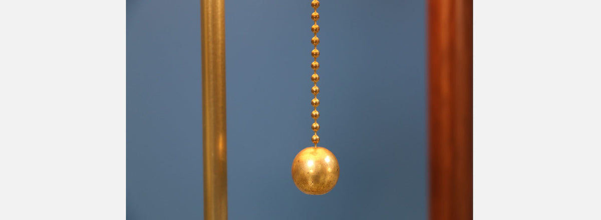 Mid-Century Sculpted Walnut Floor Lamp by Modeline