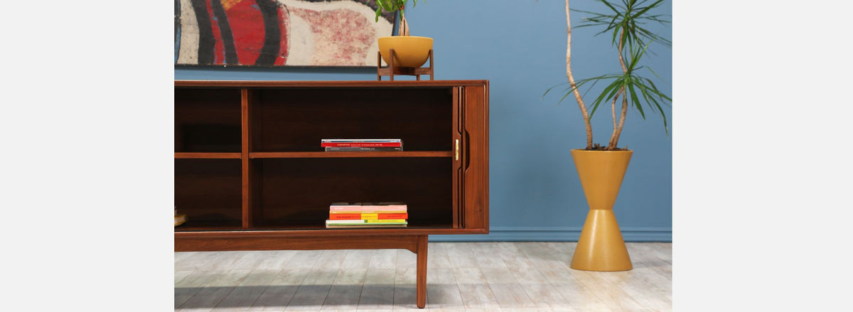 Kipp Stewart & Stewart McDougall "Declaration" Tambour-Door Credenza for Drexel
