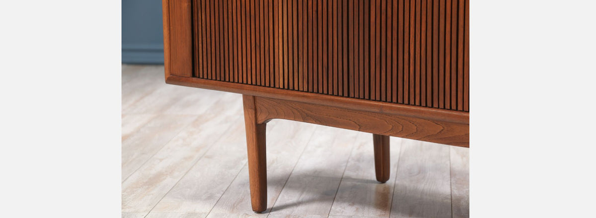 Kipp Stewart & Stewart McDougall "Declaration" Tambour-Door Credenza for Drexel