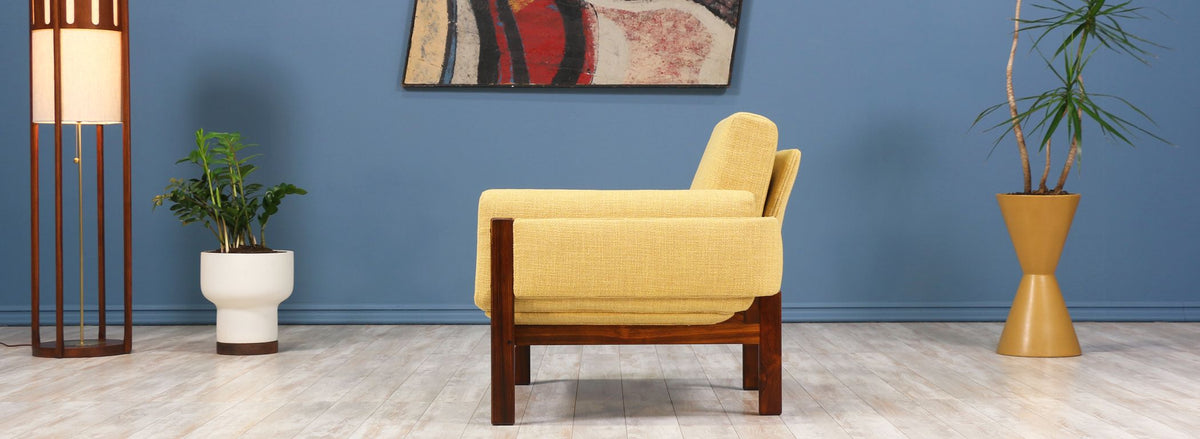 Sven Ivar Dysthe "Flueline" Rosewood Easy Chair for Dokka Møbler