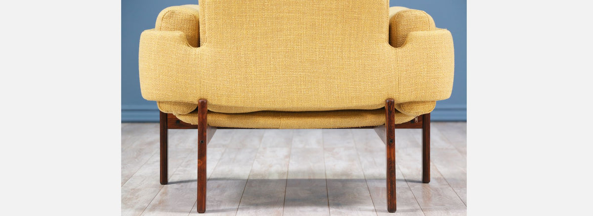 Sven Ivar Dysthe "Flueline" Rosewood Easy Chair for Dokka Møbler