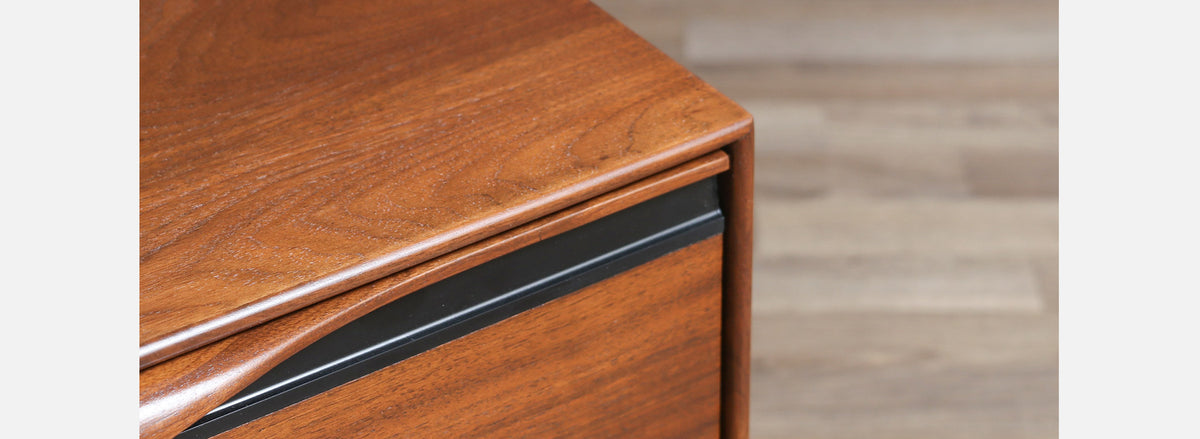 Californian Modernist Walnut Night Stands by John Kapel
