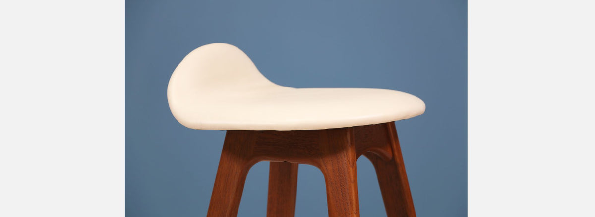 Erik Buch Teak Bar Stools for Oddense Maskinsnedkeri