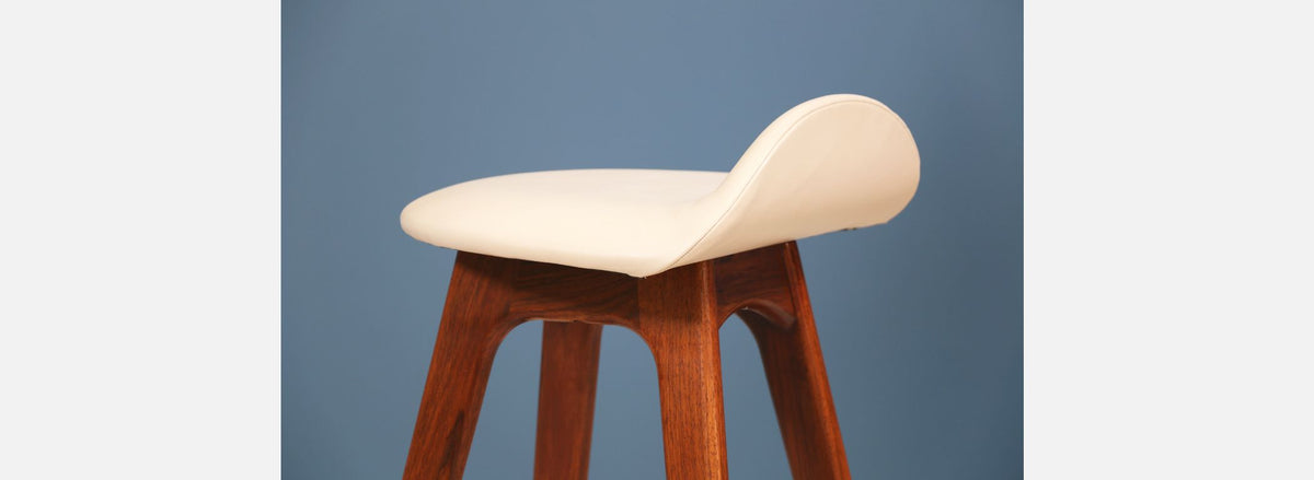 Erik Buch Teak Bar Stools for Oddense Maskinsnedkeri