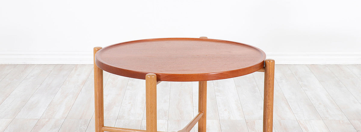 Hans J. Wegner Reversible Tray Top Side Tables for Andreas Tuck