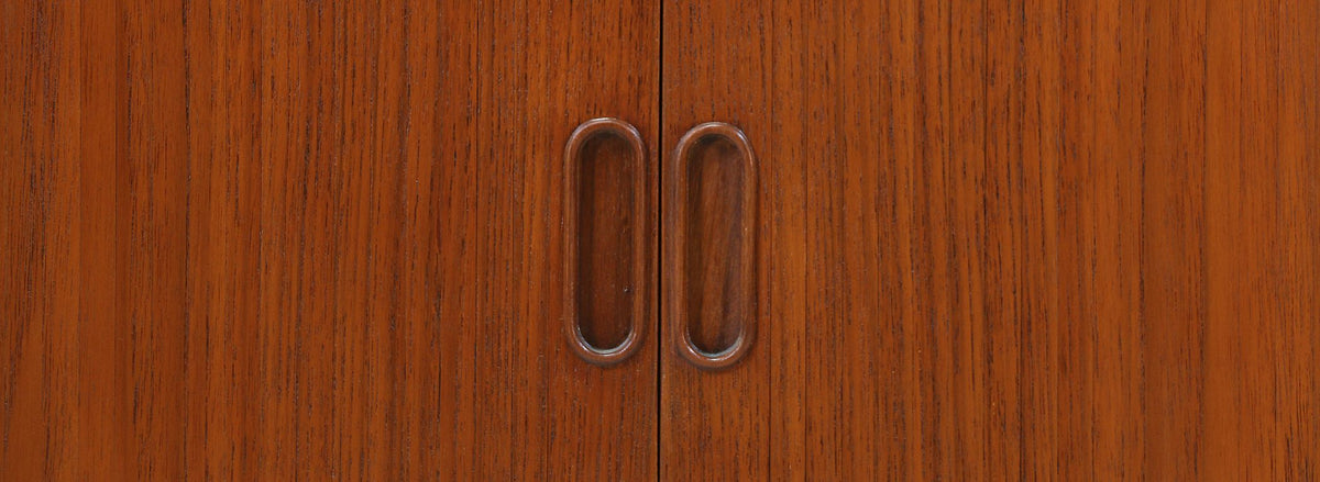 Arne Vodder Tambour-Door Teak Credenza for Sibast Møbler 