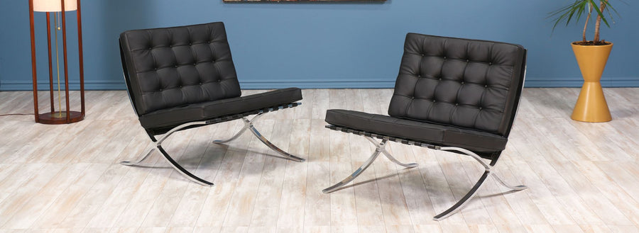 Original Ludwig Mies van der Rohe “Barcelona” Lounge Chairs for Knoll