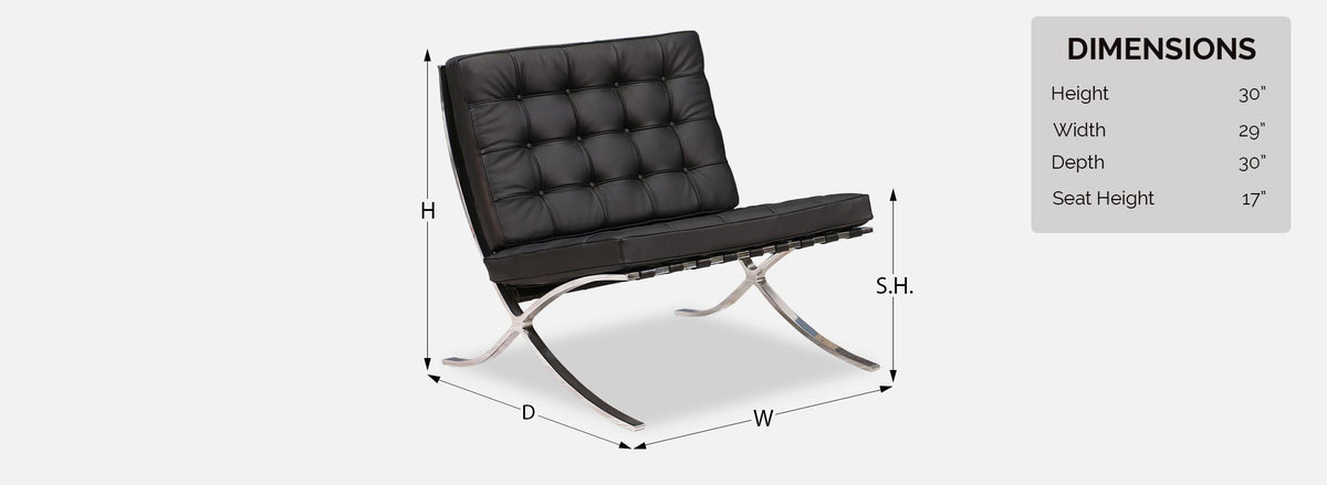 Original Ludwig Mies van der Rohe “Barcelona” Lounge Chairs for Knoll