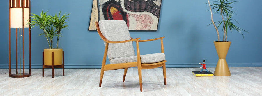 Peter Hvidt & Orla Mølgaard-Nielsen Model FD-145 Lounge Chair for France & Daverkosen