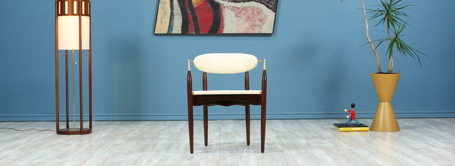 Dan Johnson “Viscount” Brass Accent Armchair for Selig2