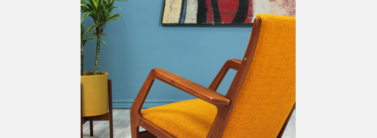 Georg Jensen Model-100 Rocking Chair for Kubus Møbler