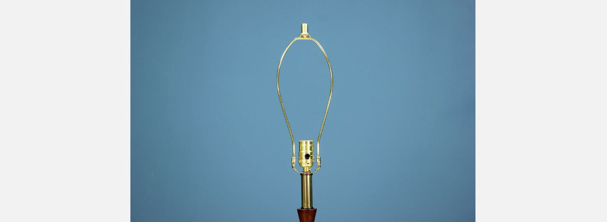 Mid-Century Modern Floor Lamp with Magazine Tray by Laurel 