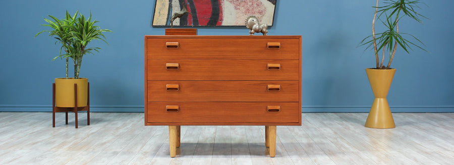 Børge Mogensen Teak & Oak Chest for Søborg Møbler