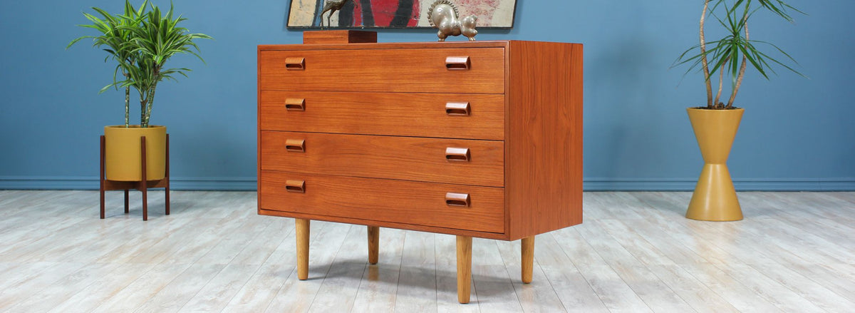 Børge Mogensen Teak & Oak Chest for Søborg Møbler