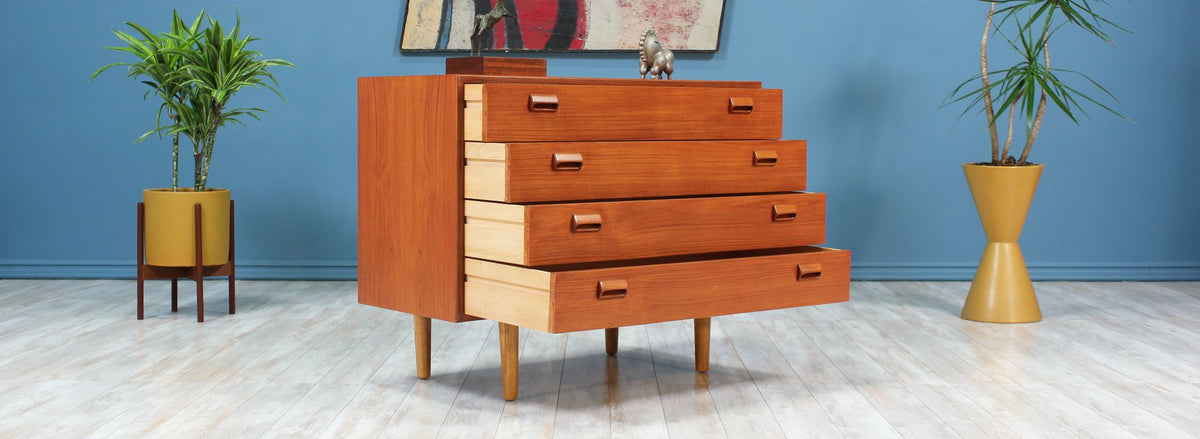 Børge Mogensen Teak & Oak Chest for Søborg Møbler