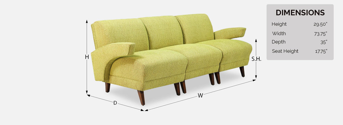 Paul Laszlo Style Modular Seating Sofa