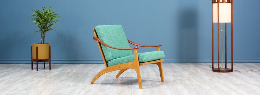 Arne Hovmand-Olsen Teak & Oak Lounge Chair for Mogens Kold