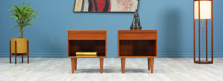 Mid-Century Modern Teak Night Stands by Westnofa-2