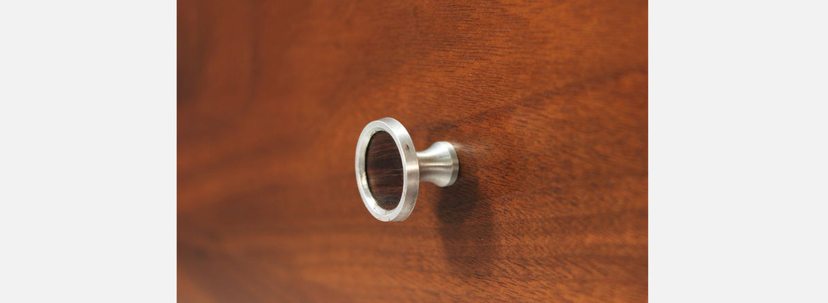 Milo Baughman Tambour-Door Walnut Credenza for Glenn of California
