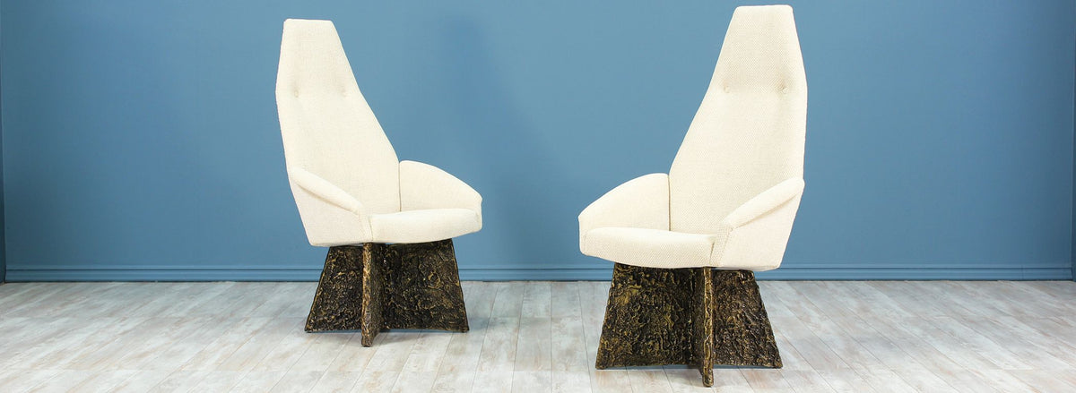 Adrian Pearsall Brutalist High-Back Dining Chairs for Craft Associates