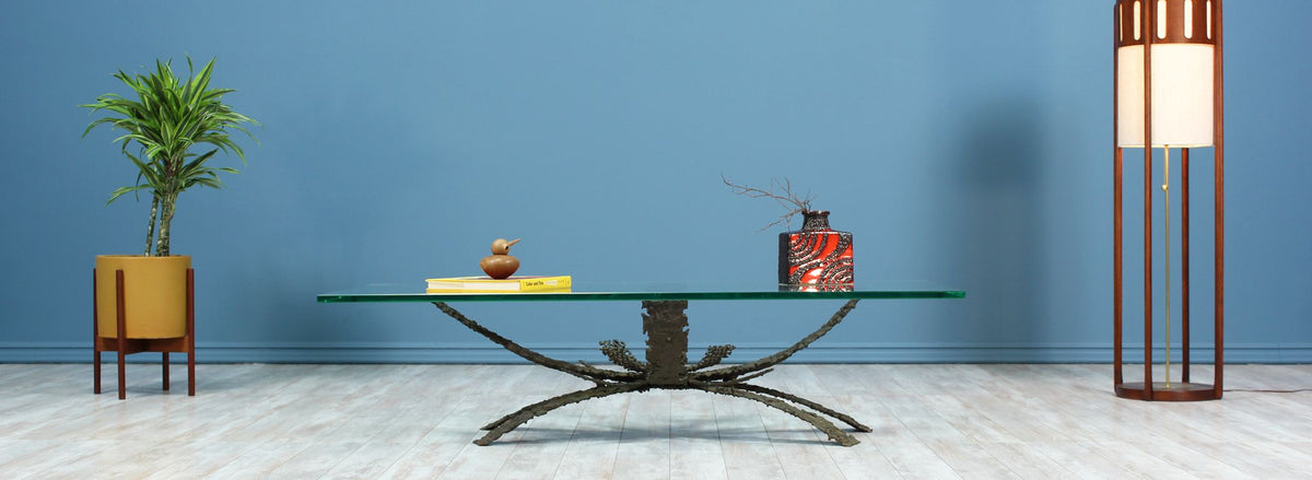 Daniel Gluck Abstract Bronze Coffee Table