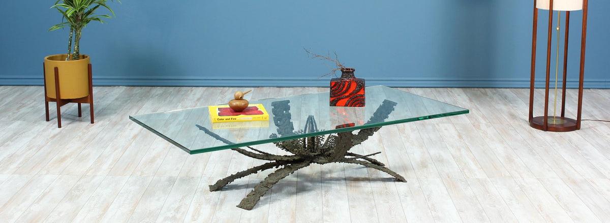 Daniel Gluck Abstract Bronze Coffee Table