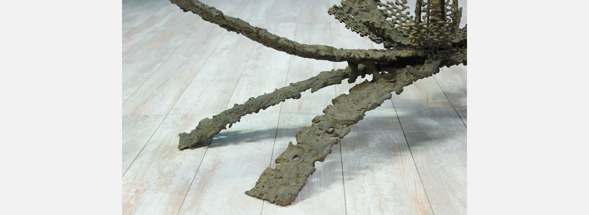 Daniel Gluck Abstract Bronze Coffee Table