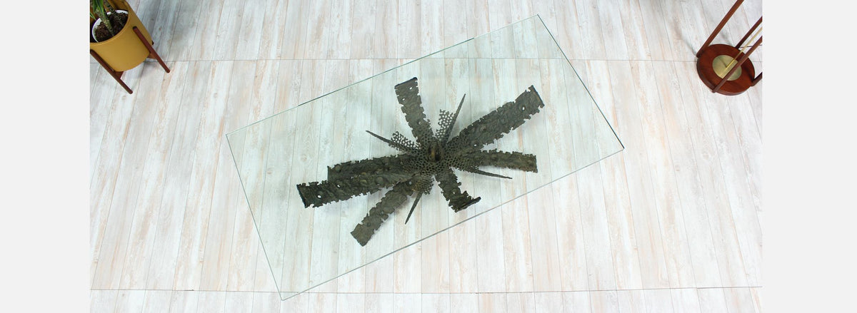 Daniel Gluck Abstract Bronze Coffee Table