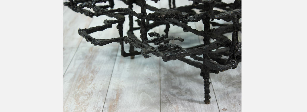 Daniel Gluck Sculptural Brutalist Bronze Coffee Table
