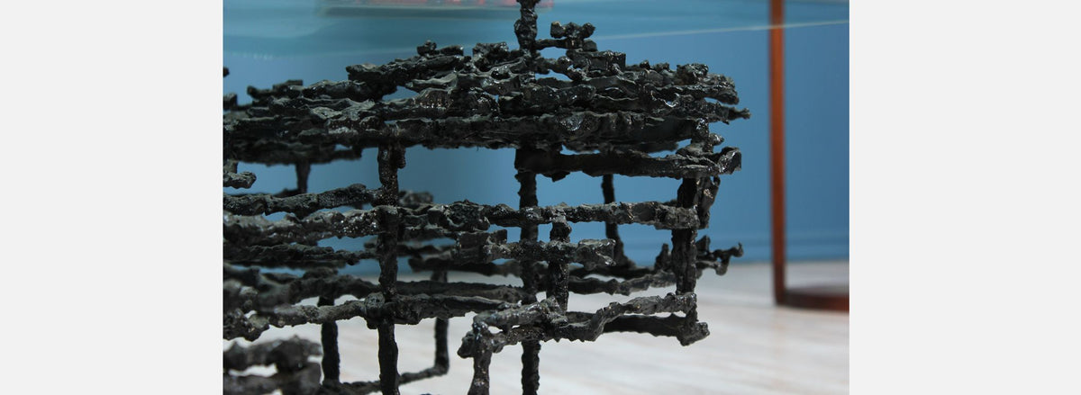 Daniel Gluck Sculptural Brutalist Bronze Coffee Table