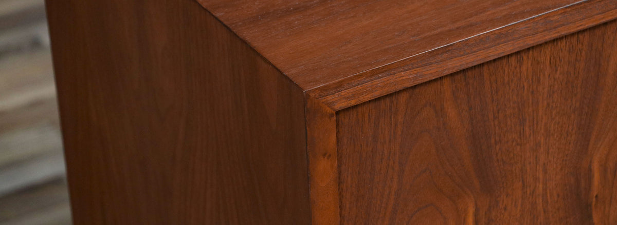 Carlo Jensen Bi-Folding Door Walnut Credenza for Hundevad & Co.