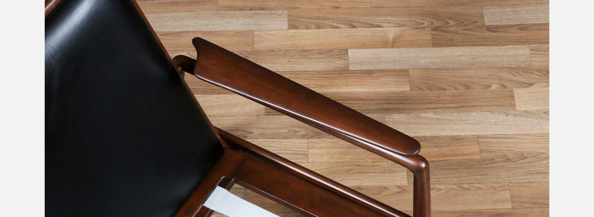 Ib Kofod-Larsen Leather Lounge Chairs for Selig
